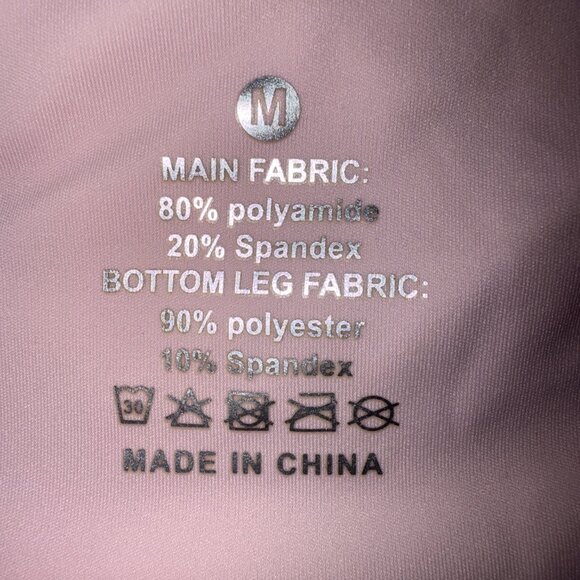 GYM Rainbow Women's High Waisted Running Shorts NWOT size Medium Pink - Picture 5 of 12